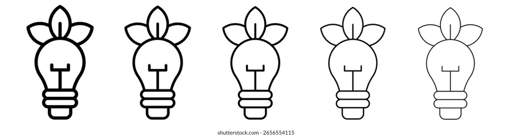 ícone de lâmpada de eficiência energética ilustração simples logotipo arte
