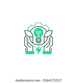 Energy Efficiency Line Icon. linear style sign for mobile concept and web design. Outline vector icon.