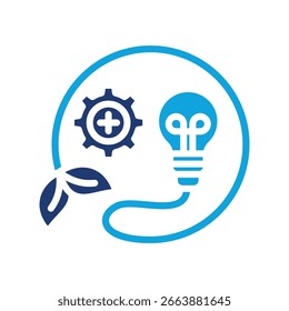 Energy Efficiency mixed color icon