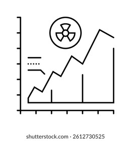 energy efficiency nuclear line icon vector. energy efficiency nuclear sign. isolated contour symbol black illustration
