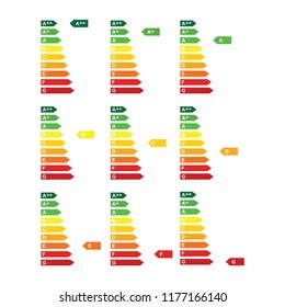 Energy efficiency rating icon 