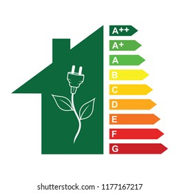 Energy efficiency rating icon 