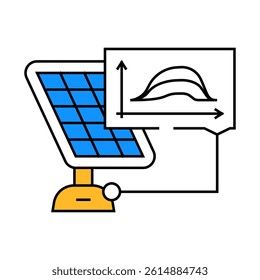 energy efficiency solar panel line icon vector. energy efficiency solar panel sign. isolated symbol illustration