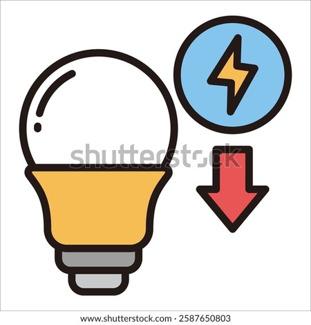Energy Efficient Appliances Icon Element For Design