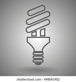 Energy efficient eco lamp. Save environment ecology concept.