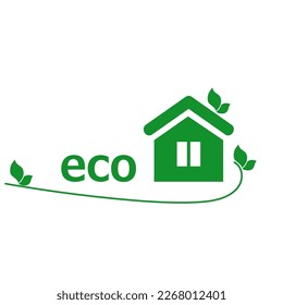 Energy efficient house concept with classification graph sign, home energy efficiency rating isolated, smart eco house certification system,