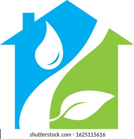 Energy Efficient House Logo Graphic