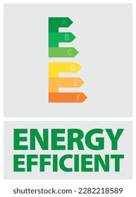 Energy Efficient logo Icon Green Sign. Green products reducing energy consumption and less waste which is great for the environment