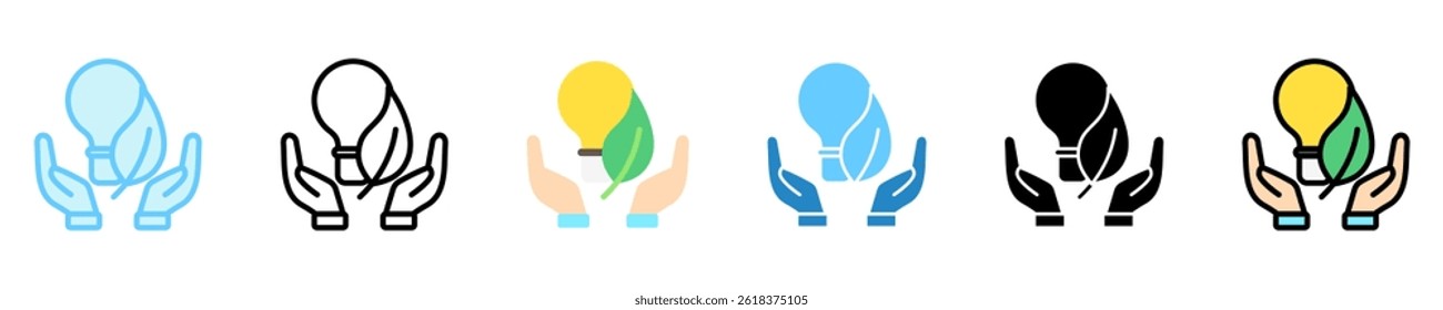 Energy Efficient multi style, mini illustration icon. use for modern concept, print, UI, UX kit, web and app development. Vector EPS 10, related to business, green industry, eco friendly and economy .