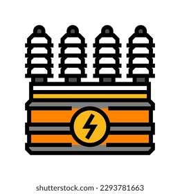 energy electricity color icon vector. energy electricity sign. isolated symbol illustration