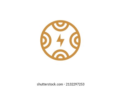 Energy and Electricity Monoline Logo