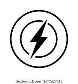 Energy, electricity, power icon vector