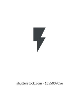 Energy, Electricity, Power Isolated Vector Flat Icon