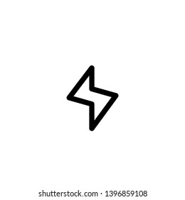 Energy, Electricity, Power Isolated Vector Flat Icon