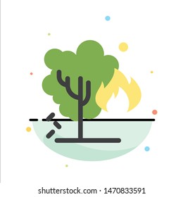 Energy, Environment, Green, Pollution Abstract Flat Color Icon Template. Vector Icon Template background