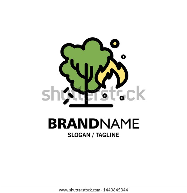 Energy, Environment, Green, Pollution Business Logo
Template. Flat Color