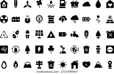 Energy And Environment Icons Simple vector icon. Illustration symbol design template for web mobile UI element.