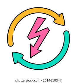 energy esg line icon vector. energy esg sign. isolated symbol illustration