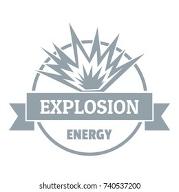 Energy Explosion Logo. Simple Illustration Of Energy Explosion Vector Logo For Web