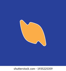 Energy flat icon. electric symbol.  Logo design element