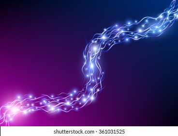 Energy flow background. Vector illustration EPS10