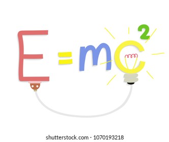 energy formula on white