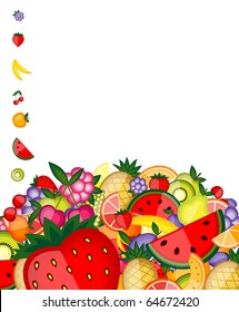 Energy fruit background for your design