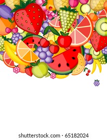 Energy fruit background for your design
