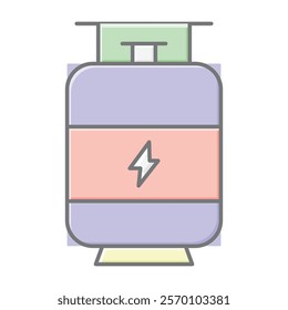 
Energy Gas Tank lineal color icon , vector, pixel perfect, illustrator file 