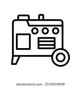 Energy Generator line icon , vector, pixel perfect, illustrator file