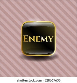 Energy gold shiny badge