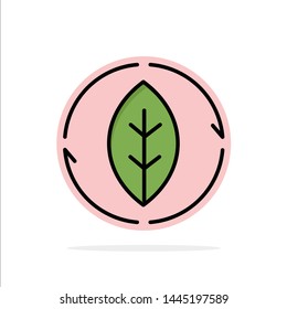 Energy, Green, Source, Power Abstract Circle Background Flat color Icon