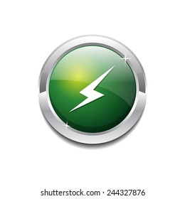 Energy Green Vector Icon Button