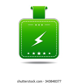 Energy Green Vector Icon Design