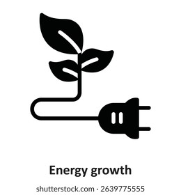 Energy growth  Vector Icon which can easily modify or edit
