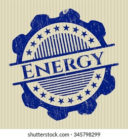Energy grunge stamp