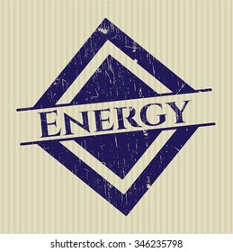 Energy grunge stamp