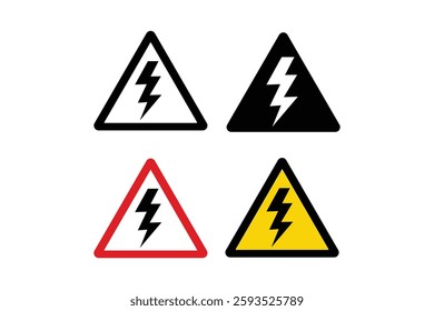 Energy Hazard Alert Vector, electricity warning, warning label, high voltage, danger sign, power danger