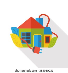 energy house flat icon
