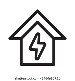 energy house icon, vectori illustration 