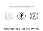 Energy icon design with white background stock illustration