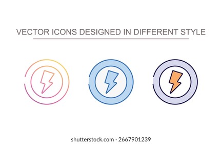 Energy icon design with white background stock illustration