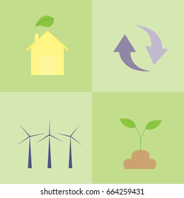 energy icon design.concept save the world