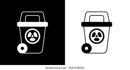 Energy icon. Ecology. Energy. Voltage. Lytric. Radiation. Black icon. Silhouette