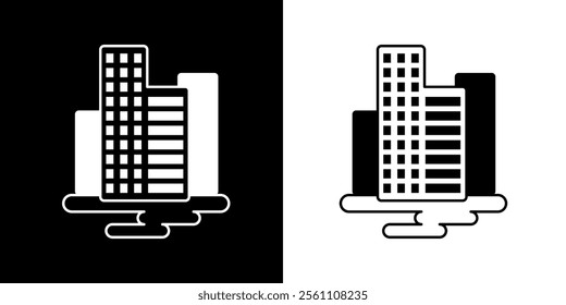 Energy icon. Ecology. Energy. Voltage. Lytric. Radiation. Black icon. Silhouette