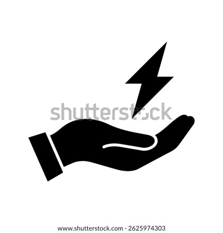 Energy icon. Electricity. Power. Energy saving. Vector icon isolated on white background.