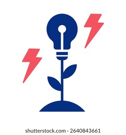Energy Icon Element For Design