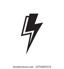Energy icon. Lightning flat sign design. Energy symbol vector pictogram. Thunder sign. UX UI icon