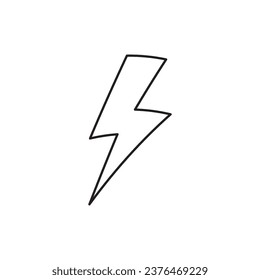 Icono de energía. Diseño luminoso de señas planas. Pictograma vectorial de símbolo de energía. Señal de trueno. icono de interfaz de usuario de UX