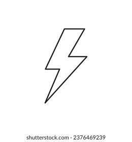 Energy icon. Lightning flat sign design. Energy symbol vector pictogram. Thunder sign. UX UI icon